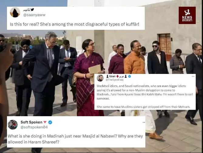 Most abhorrent form of 'kafir': After Smriti Irani assumed leadership of a non-Muslim delegation at Islam's holiest site, Islamists expressed immediate displeasure."