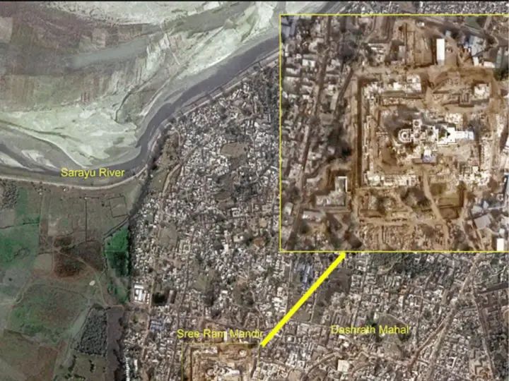 Satellite watch Ayodhya Ram Temple