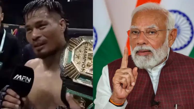 Modiji, please visit Manipur once and restore peace in the state," - An MMA fighter requested the PM after winning in MMA Fight Night 14.