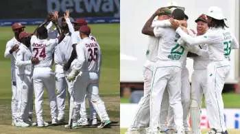 How can I watch the live streaming of the West Indies vs South Africa Test series online in the Caribbean?